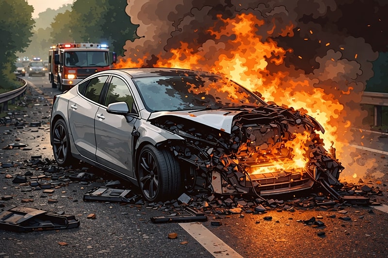 Lithium Fire Extinguisher for EV Battery Fires